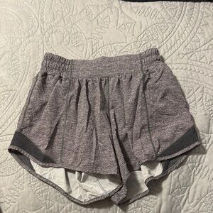 Grey lululemon hotty hot shorts